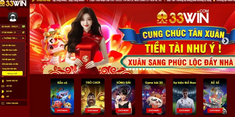 33WIN mang đến trải nghiệm cá cược xanh chín kiếm tiền dễ dàng